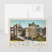 Rome, Italië Foro Romano 1901 Briefkaart (Voorkant / Achterkant)