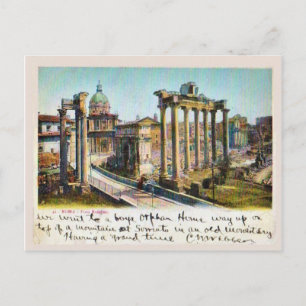 Rome, Italië Foro Romano 1901 Briefkaart