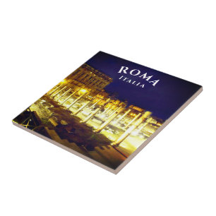 Rome, Italië Forum van Trajan Bottle Opener Tegeltje