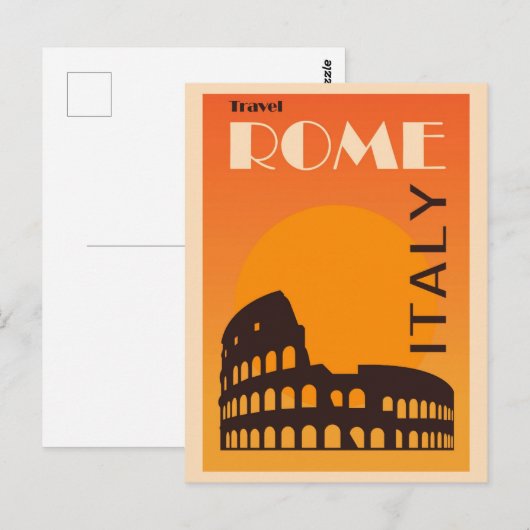 Rome Italië  Italiaans Colosseum Travel Briefkaart (Voorkant / Achterkant)