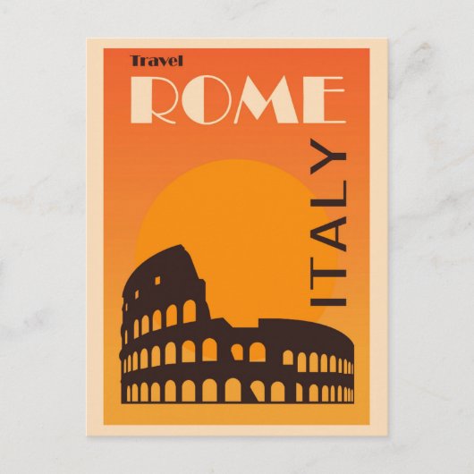 Rome Italië  Italiaans Colosseum Travel Briefkaart (Voorkant)