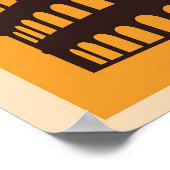 Rome Italië Italiaans Colosseum Travel Poster (Hoek)