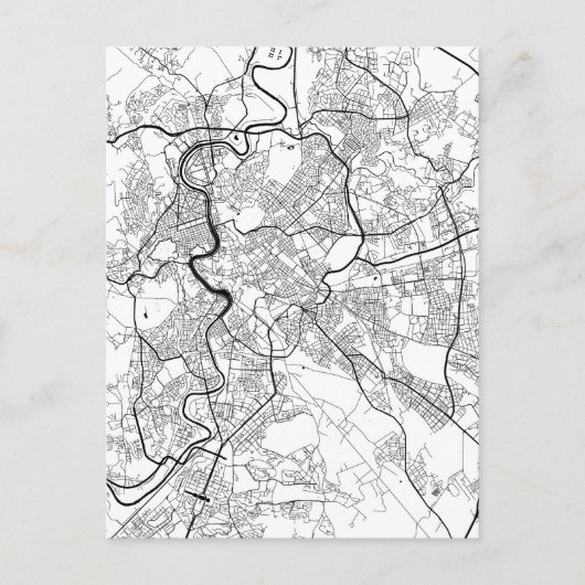 Rome Italië Kaart (Voorkant)