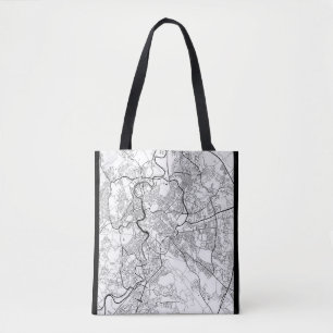 Rome Italië Kaart Tote Bag