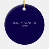 Rome Italië Keramisch Ornament (Achterkant)