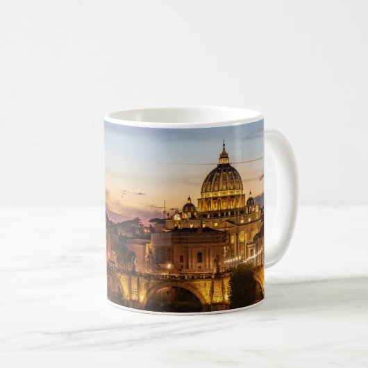 Rome Italië Koffie Mok Cup Schilderachtig (Voorkant rechts)