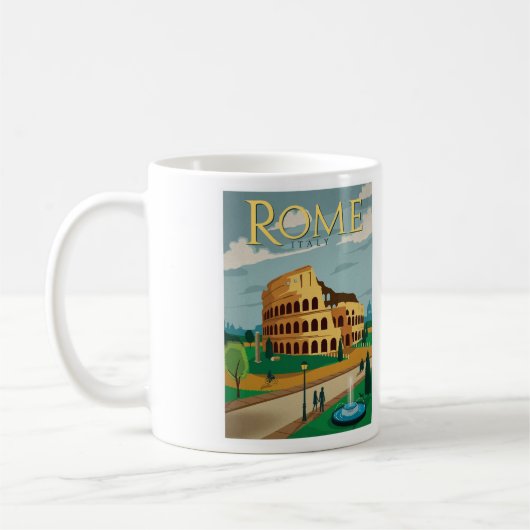 Rome Italië Koffie Mok - formaat 11oz (Links)