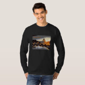 Rome Italië Landschap Silhouet T-shirt (Voorkant volledig)