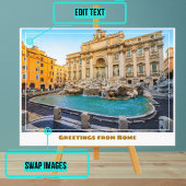 Rome Italië Met de Trevifontein Briefkaart