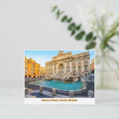 Rome Italië Met de Trevifontein Briefkaart (Staand voorkant)