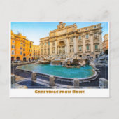 Rome Italië Met de Trevifontein Briefkaart (Voorkant)
