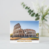 Rome Italië Met het Colosseum Briefkaart (Staand voorkant)