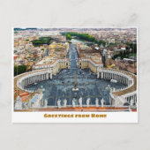 Rome Italië Met het Vaticaan Briefkaart (Voorkant)