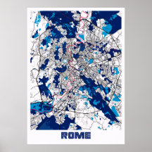 Rome - Italië MilkTea City Map