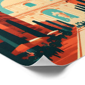 Rome Italië Minimalistisch  KunstPoster Poster (Hoek)