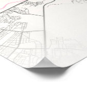 Rome - Italië Neapolitan City Map Poster (Hoek)