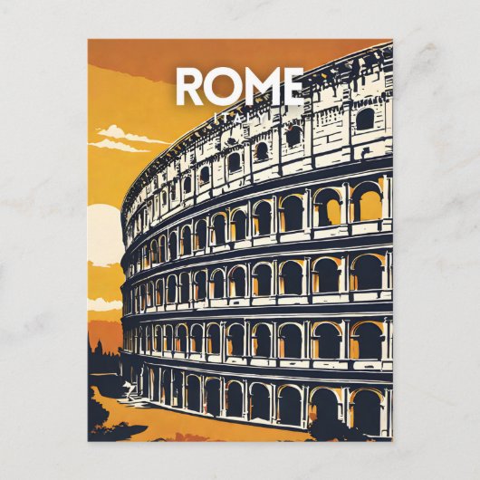 Rome Italië nostalgische reizen Briefkaart (Voorkant)