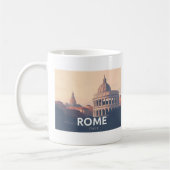 Rome Italië Pastel Travel Design Koffiemok (Links)