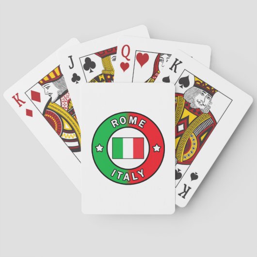 Rome Italië Pokerkaarten (Achterkant)