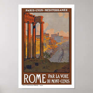 Rome Italië Poster van de "Vintage Travel"