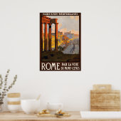 Rome Italië poster vintage (Keuken)