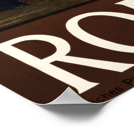 Rome Italië poster vintage (Hoek)