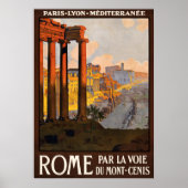 Rome Italië poster vintage (Voorkant)