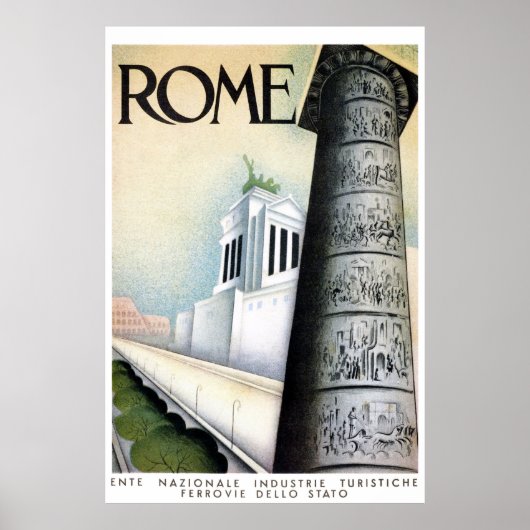 Rome Italië Poster voor reizen met reisrotatie ter (Voorkant)