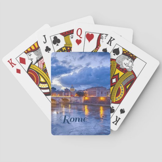 Rome Italië Prachtige Pokerkaarten (Achterkant)