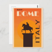 Rome Italië Reis Briefkaart (Voorkant / Achterkant)