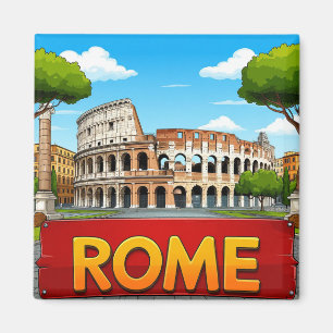 Rome Italië Reis Souvenir Voor Wereldreizigers Magneet