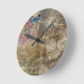 Rome  Italië Reiscollage Ronde Klok (Hoek)