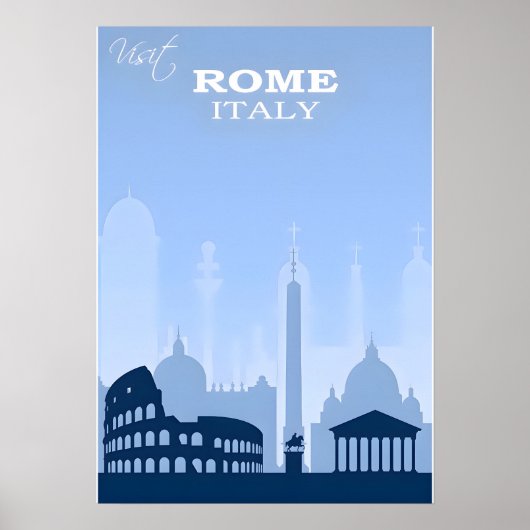 Rome-Italië Reisposter Poster (Voorkant)
