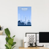 Rome-Italië Reisposter Poster (Thuiskantoor)
