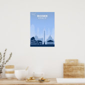 Rome-Italië Reisposter Poster (Keuken)