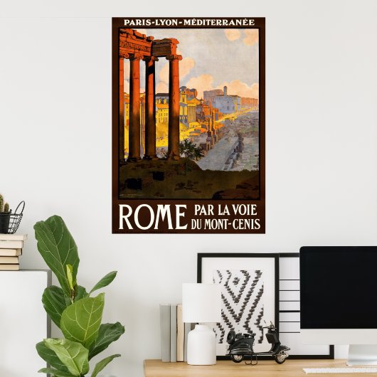  Rome Italië Reisposter Poster (Thuiskantoor)