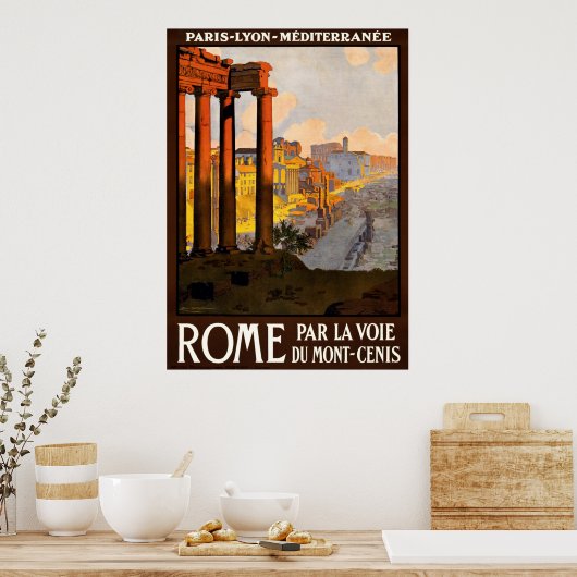 Rome Italië Reisposter Poster (Keuken)
