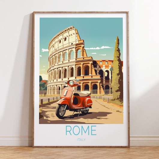 Rome Italië Reisposter, Rome Italië Poster, Rome Poster