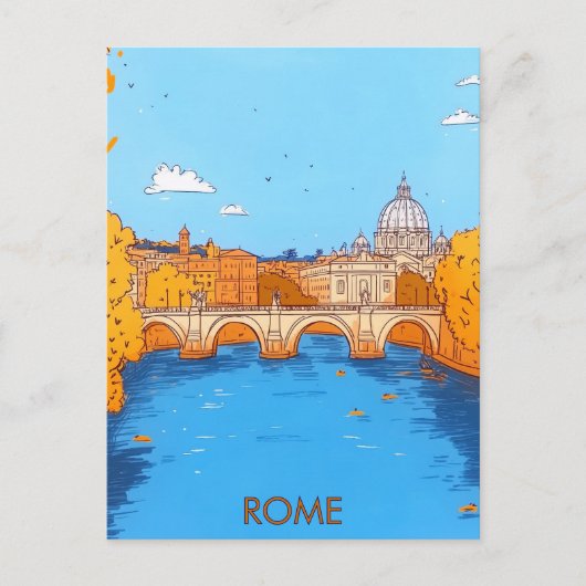 Rome Italië Reizen Briefkaart (Voorkant)