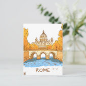 Rome Italië Reizen Briefkaart (Staand voorkant)