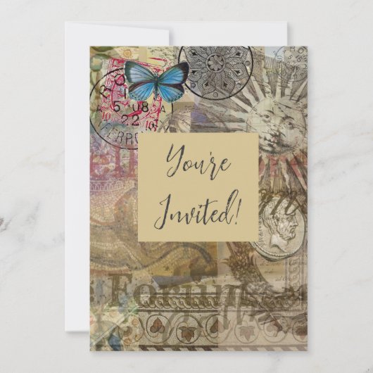 Rome Italië Reizen Vakantie Vakantiedagen Stad Kaart (Voorkant)