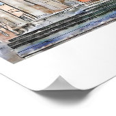 Rome Italië Reizen Waterverf Hand getekend Poster (Hoek)