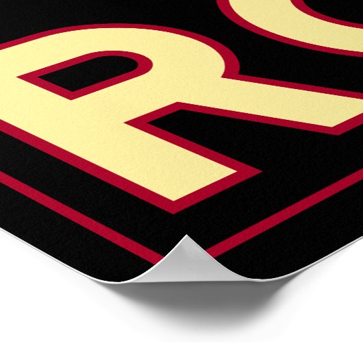 rome - italië - retro - coliseum poster (Hoek)