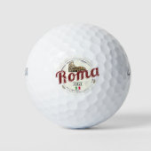 Rome Italië Retro Colosseum  Holiday Golfballen (Voorkant)