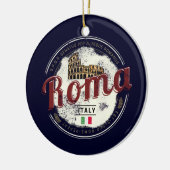 Rome Italië Retro Colosseum  Holiday Keramisch Ornament (Links)