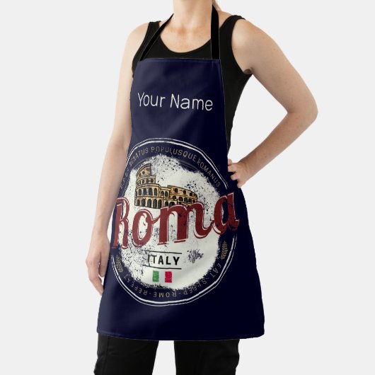 Rome Italië Retro Colosseum  Holiday Schort (Insitu)