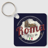 Rome Italië Retro Colosseum  Holiday Sleutelhanger (Voorkant)