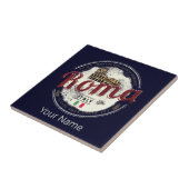 Rome Italië Retro Colosseum  Holiday Tegeltje (Zijkant)