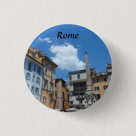 Rome, Italië Ronde Button 3,2 Cm (Voorkant)