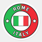 Rome Italië Ronde Sticker (Voorkant)
